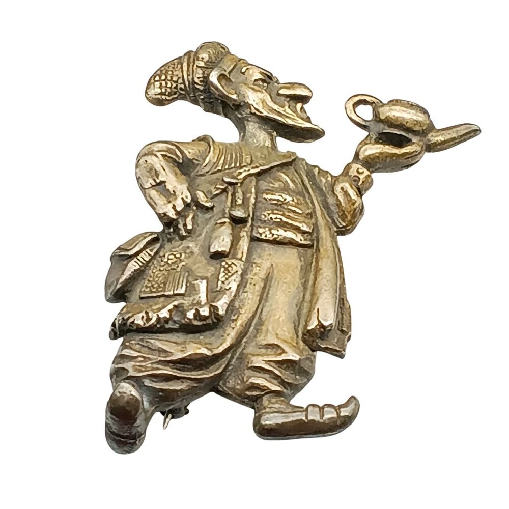 Vintage Alexander Korda "Thief Of Bagdad" Figural Brooch Movie Promo Pin Collect